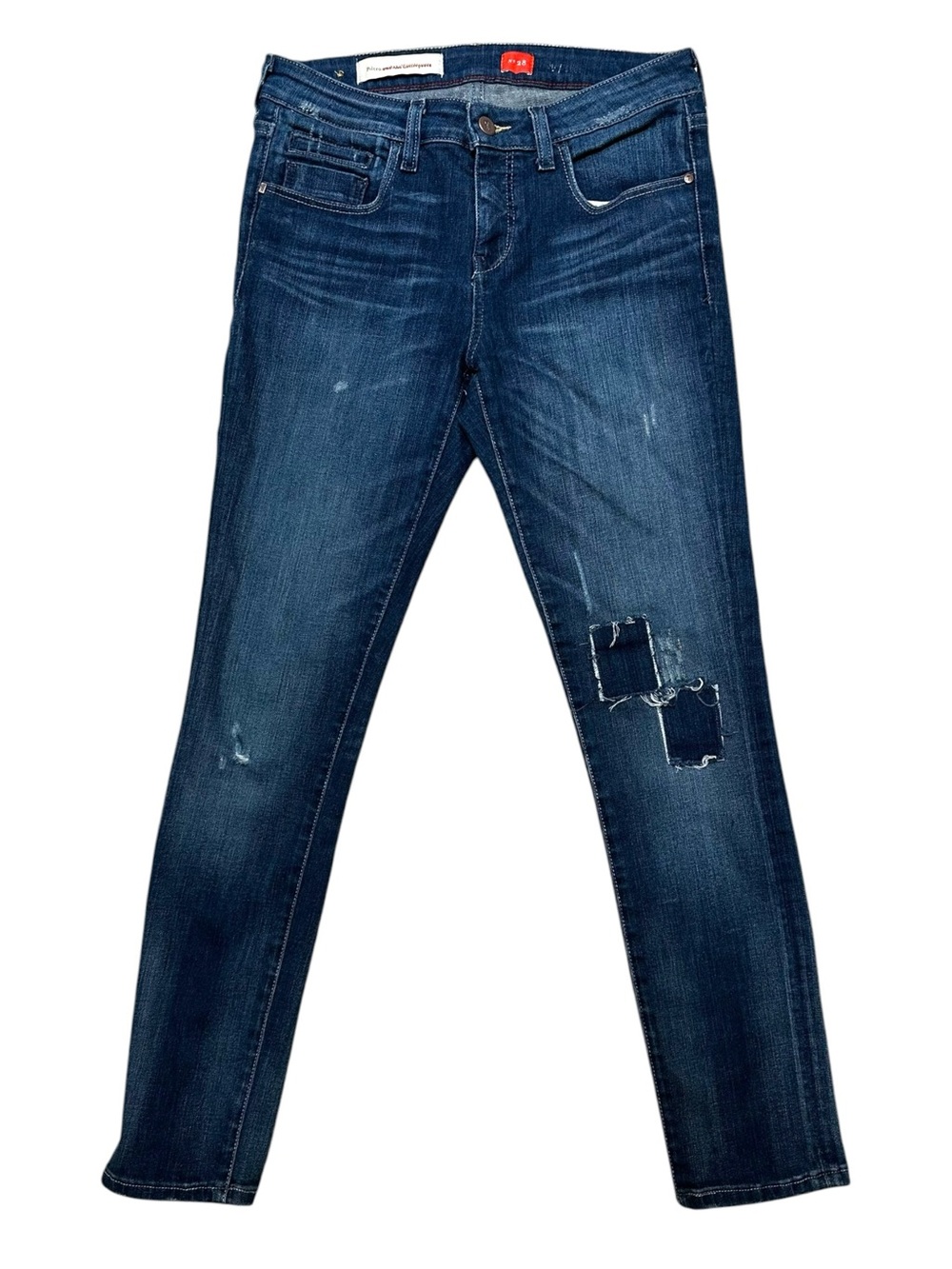 Pilcro Dark Blue Distressed Women's Skinny Jeans